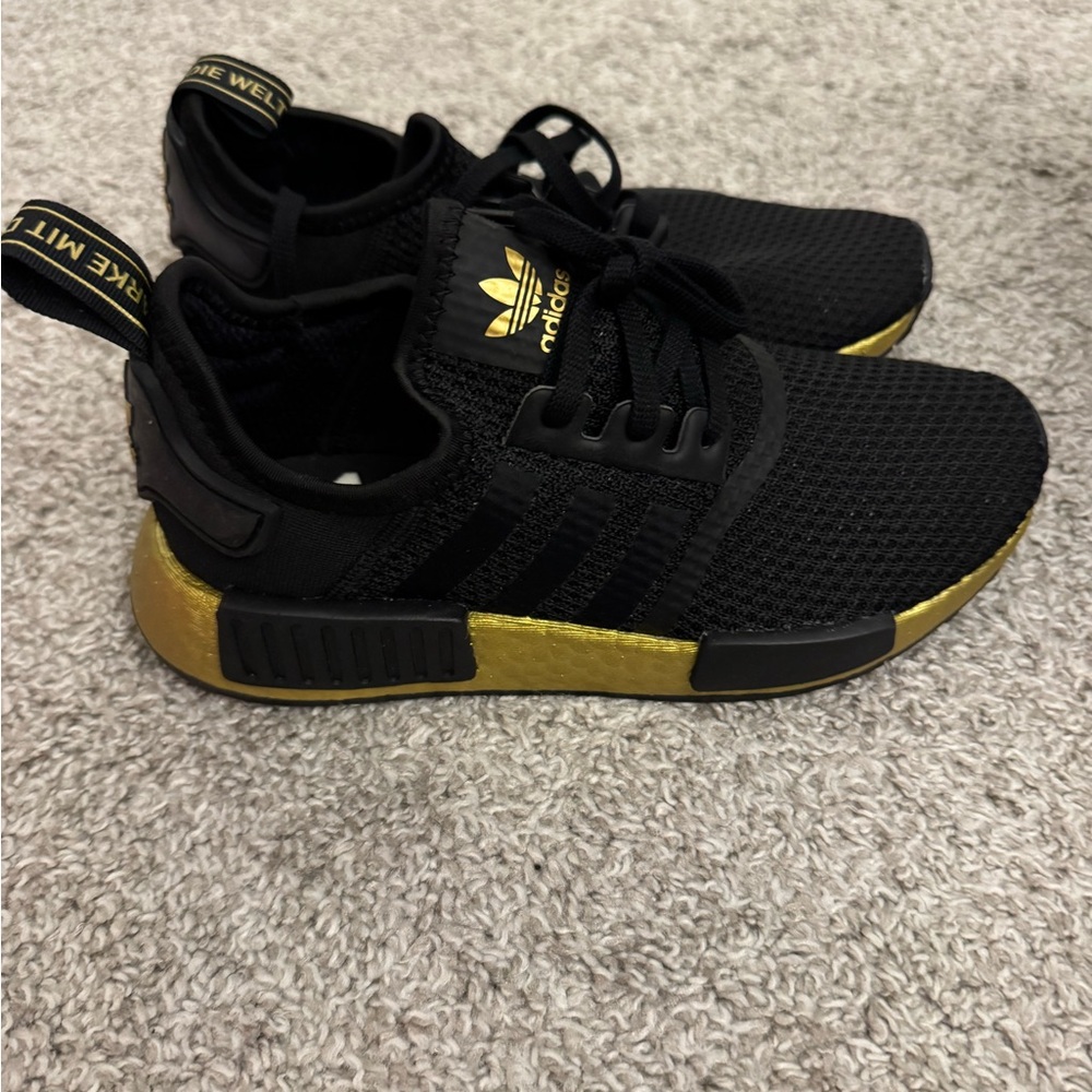 Adidas NMD V1 R1 Black Metallic Gold